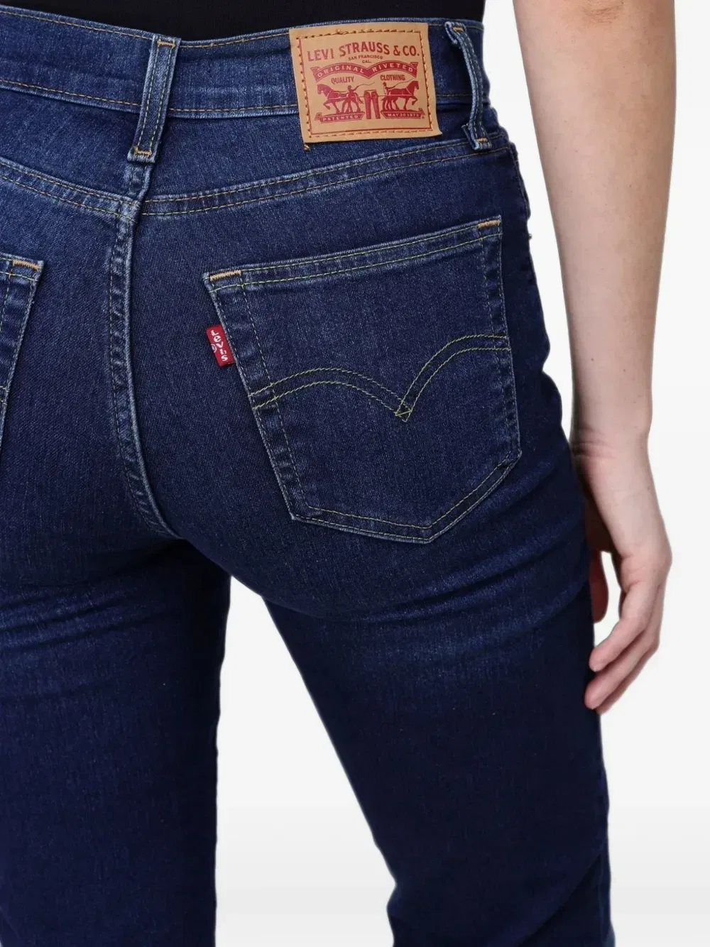 Выцветшие прямые джинсы Levi's, синий — фото 3