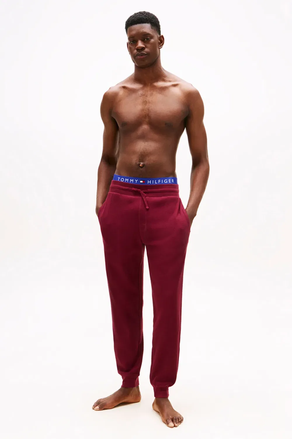 Мужские брюки вафельные Essentials Deep Rouge, Tommy Hilfiger, Burgundy