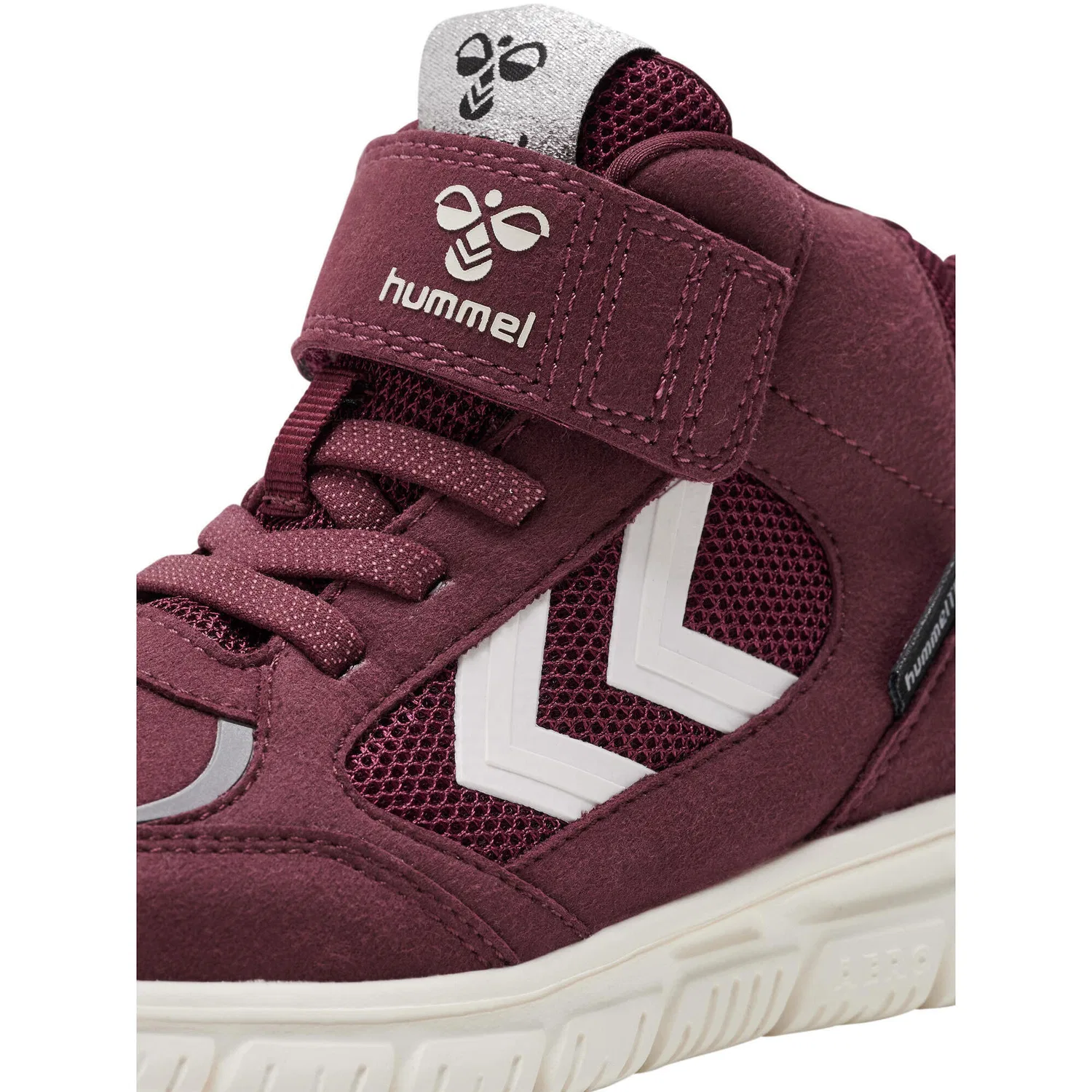 Детские ботинки на липучках X-Light 2.0 Mid Tex Jr Hummel, Королевское Красное — фото 3