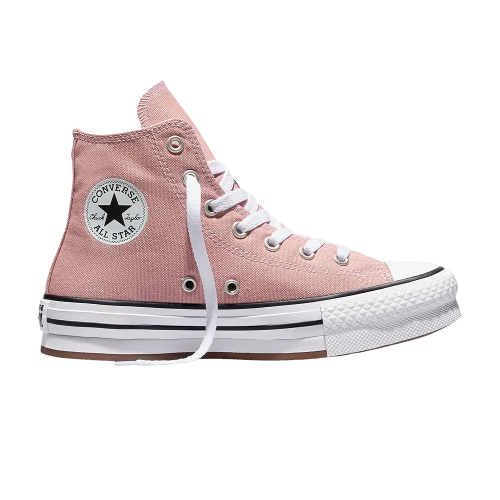 Кроссовки Converse Chuck Taylor All Star Eva Lift Platform Canvas Big Kid, розовый