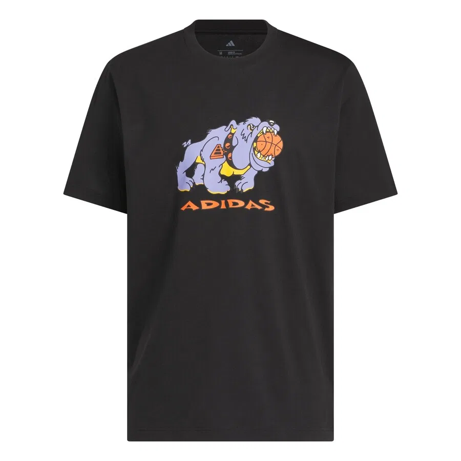 Футболка ADIDAS PERFORMANCE Performance Shirt 'That Dawg in Em' черного цвета