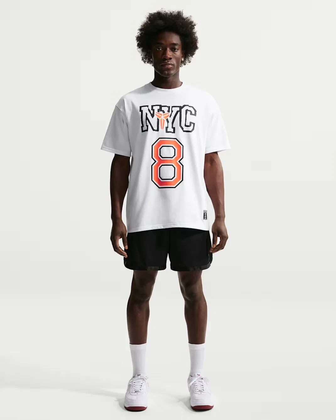 Мужская баскетбольная футболка Nike Dri-FIT Kobe, White — фото 4