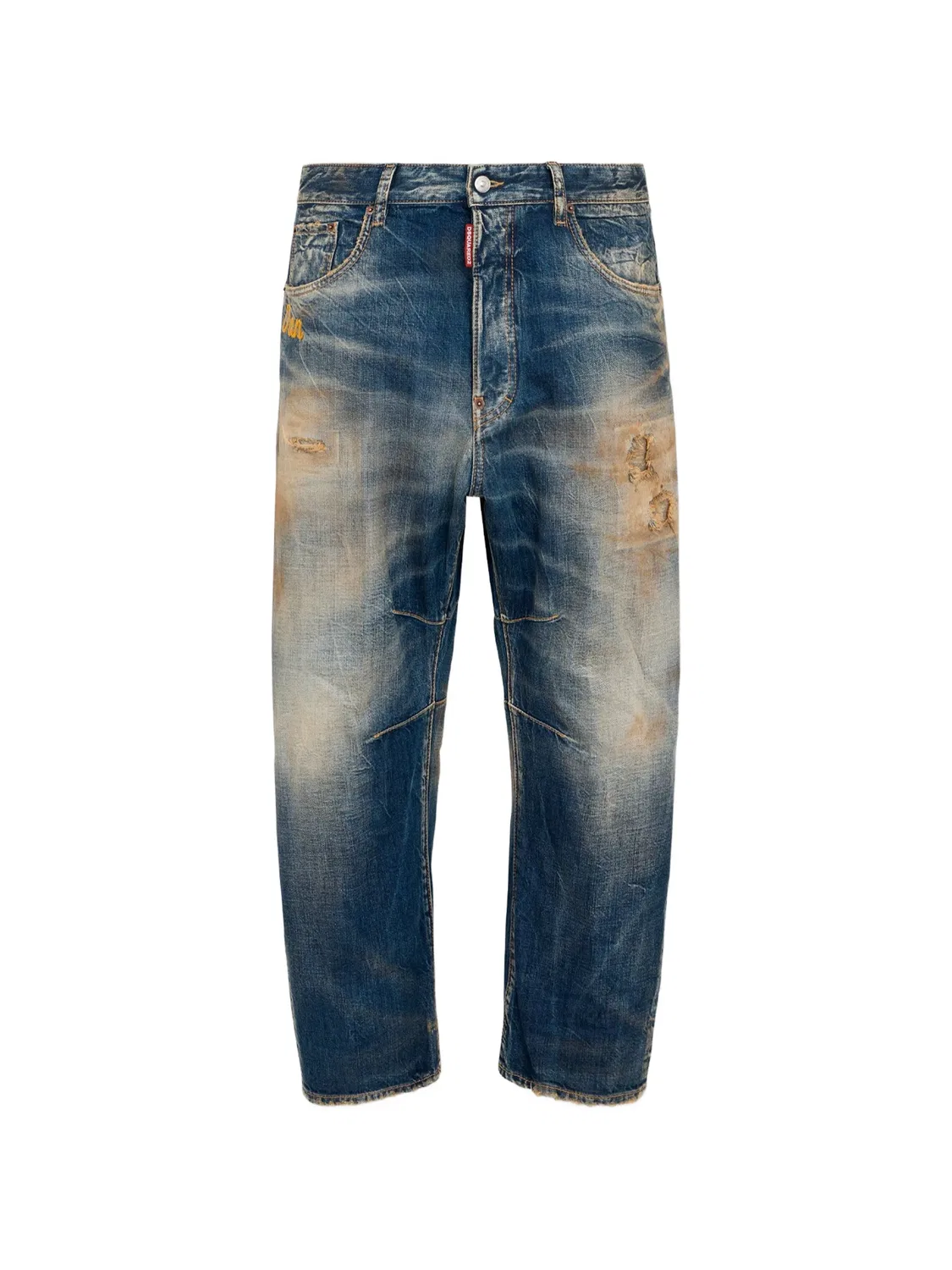 Расклешенные джинсы, синие DSQUARED2, синий