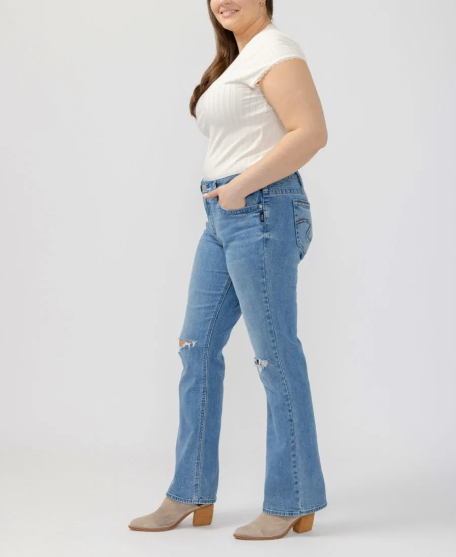 Джинсы Suki Mid-Rise Plus Size Silver Jeans Co., Bluebelle — фото 3