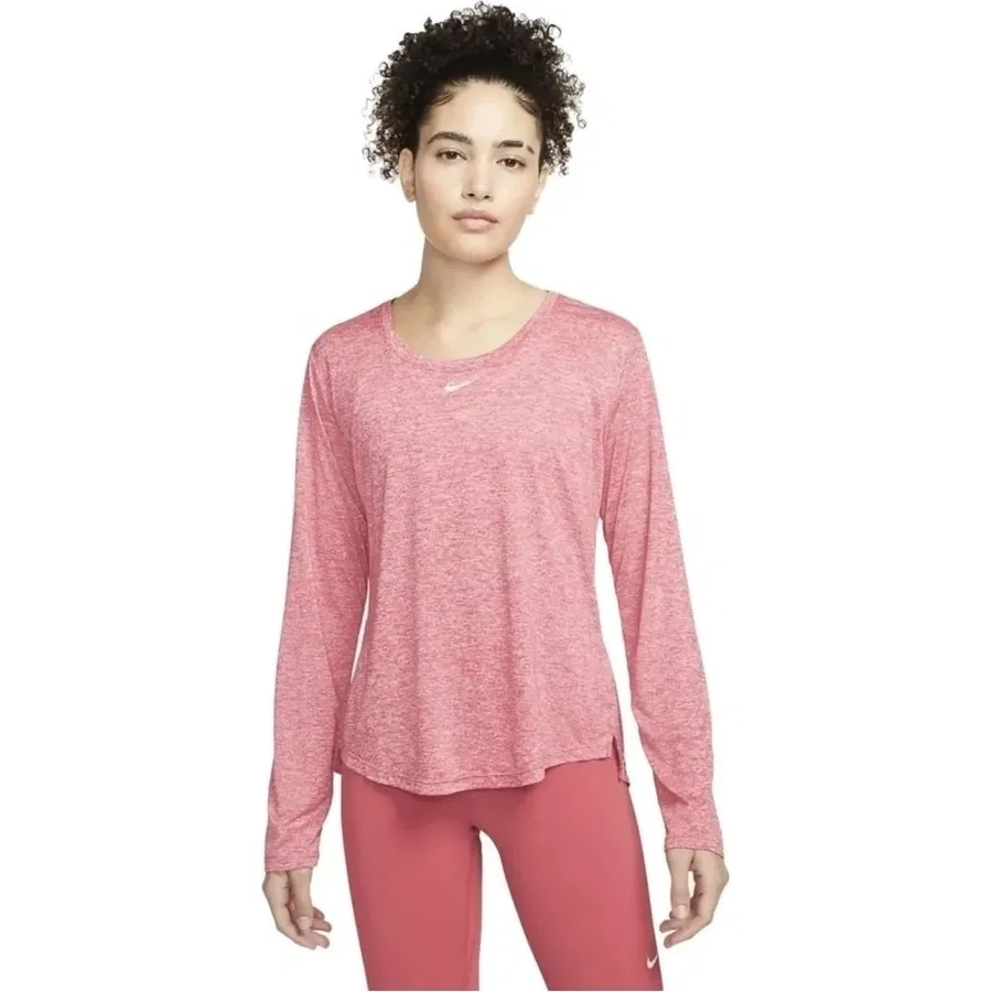 Женский свитшот из футера с длинным рукавом Nike Dri-FIT, DD0641-622, Розовый