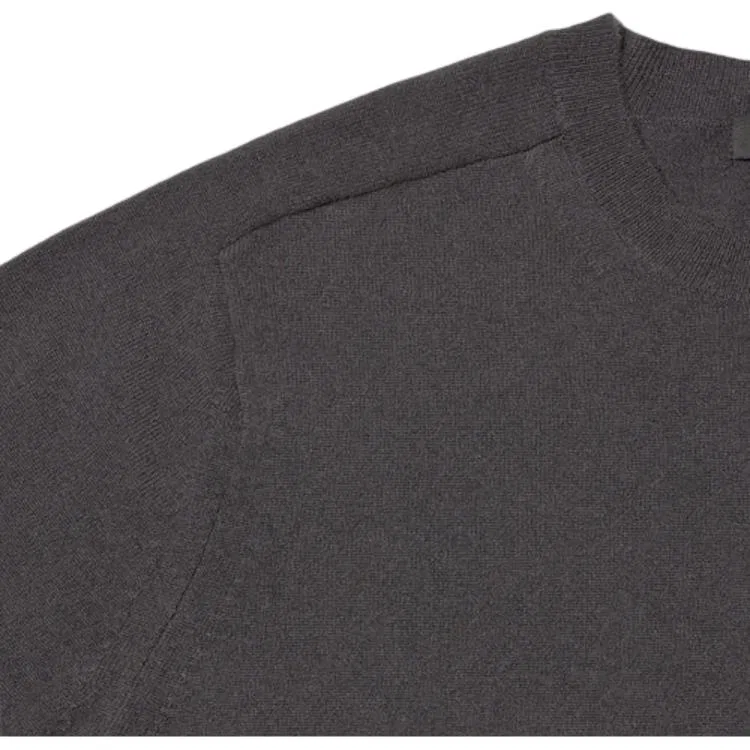 Мужской джемпер с круглым вырезом Lead Gray UNIQLO — фото 4