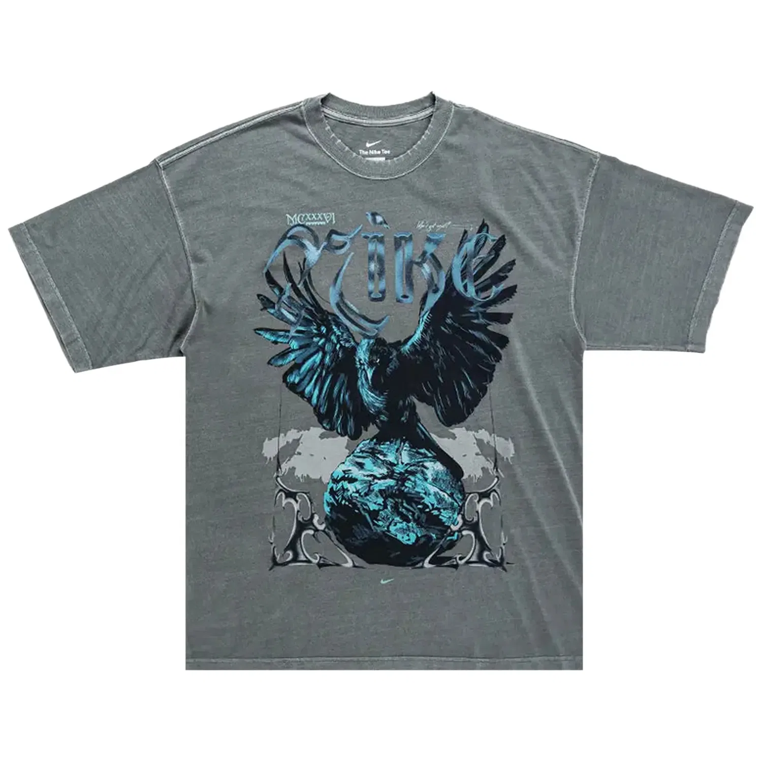 Футболка оверсайз Summit Crow Nike, Cool Grey