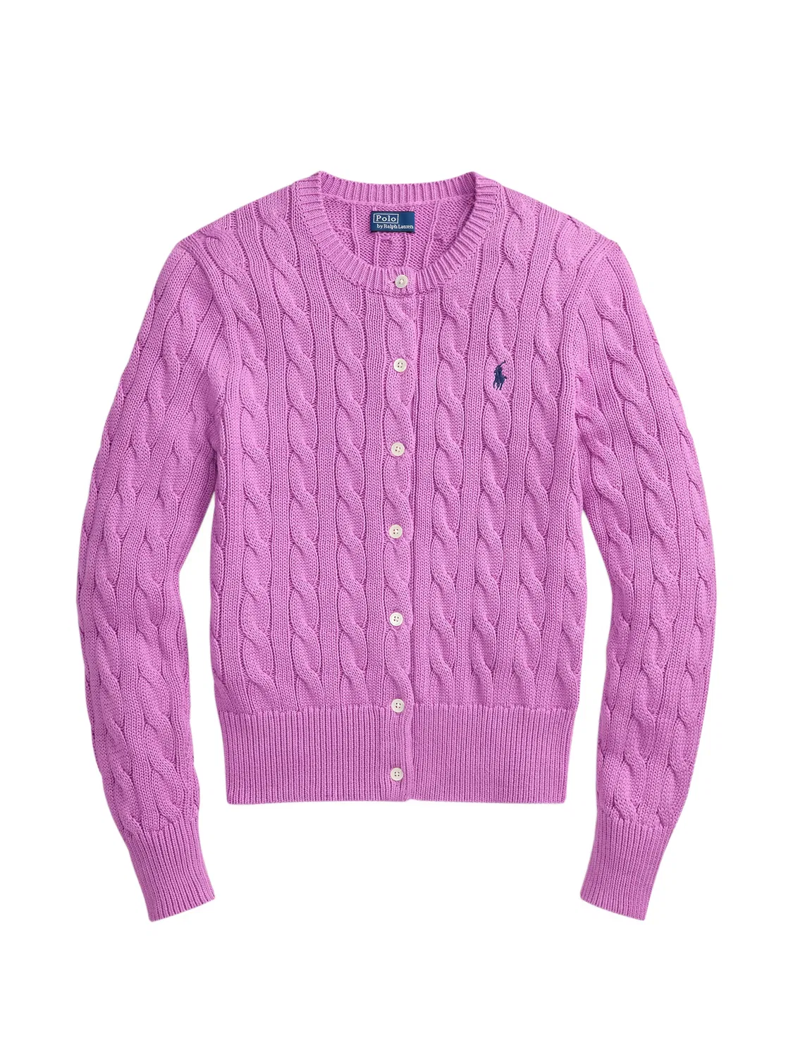 Polo Ralph Lauren Кардиган из хлопка фиолетовый