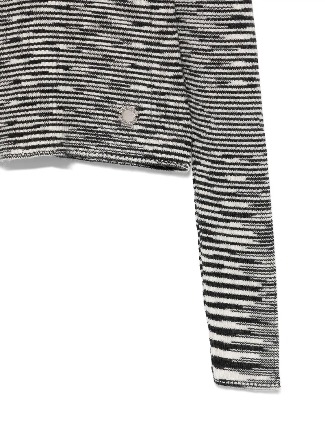 Полосатый шерстяной свитер Missoni, черный/белый — фото 2