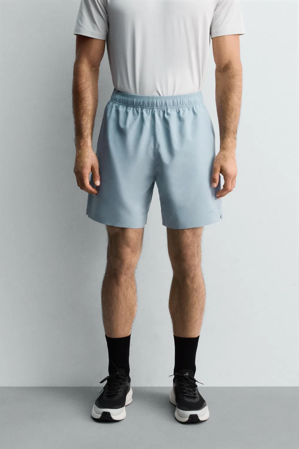 9-дюймовые тренировочные шорты ZARA, Light Blue — фото 2
