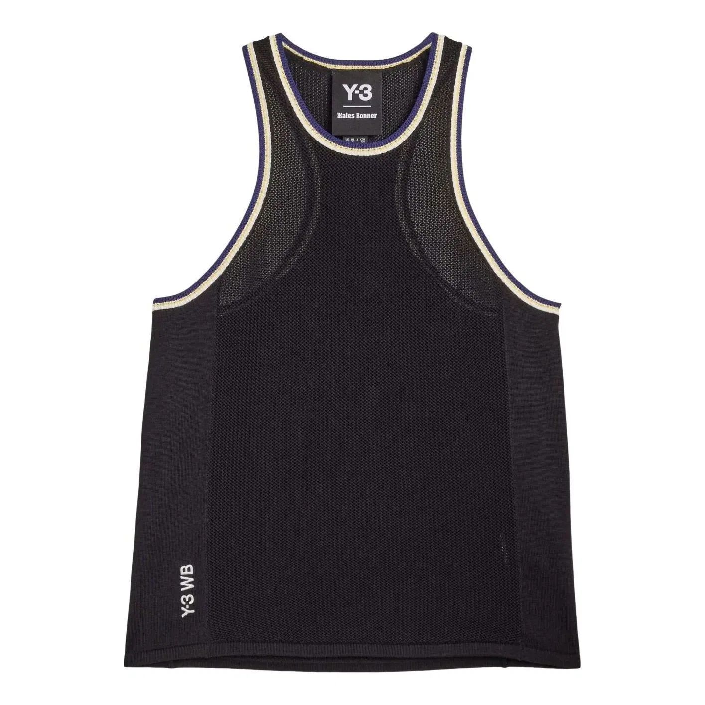 Женский топ без рукавов Adidas x Wales Bonner x Y3 Knit Tank, черный