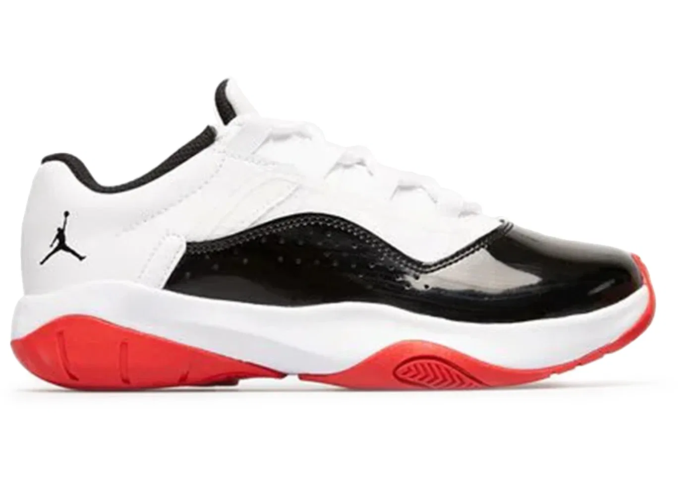 Детские кроссовки Air Jordan 11 CMFT Low Concord-Bred Jordan, White/University Red/Black