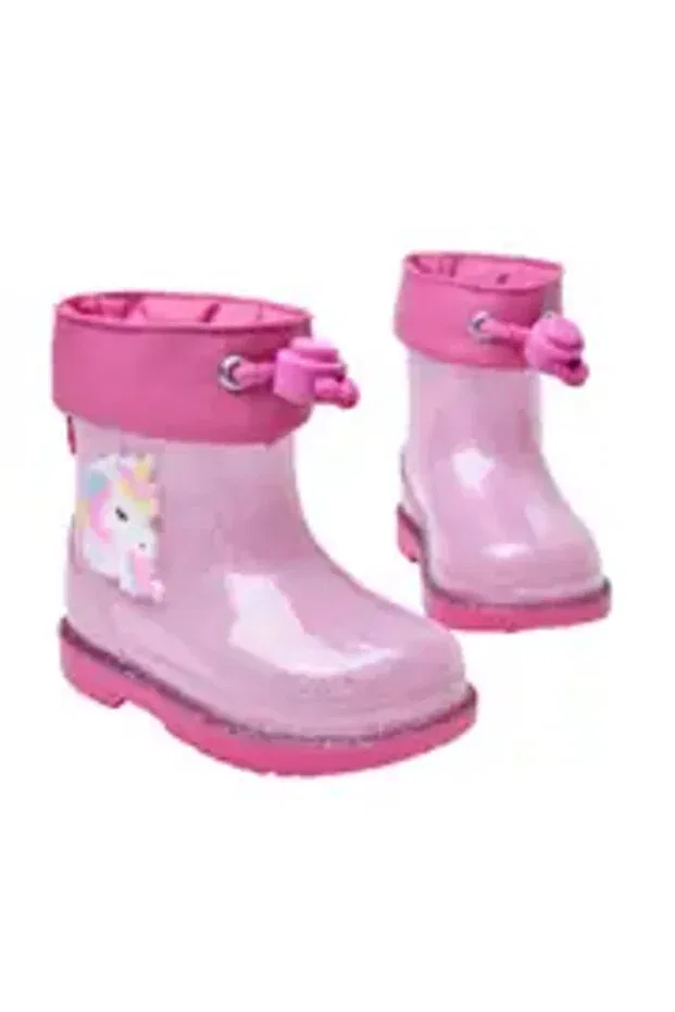 Детские сапоги для девочек с принтом Bimbi unicornio glıtter fuchsia Igor, Fuchsia — фото 2