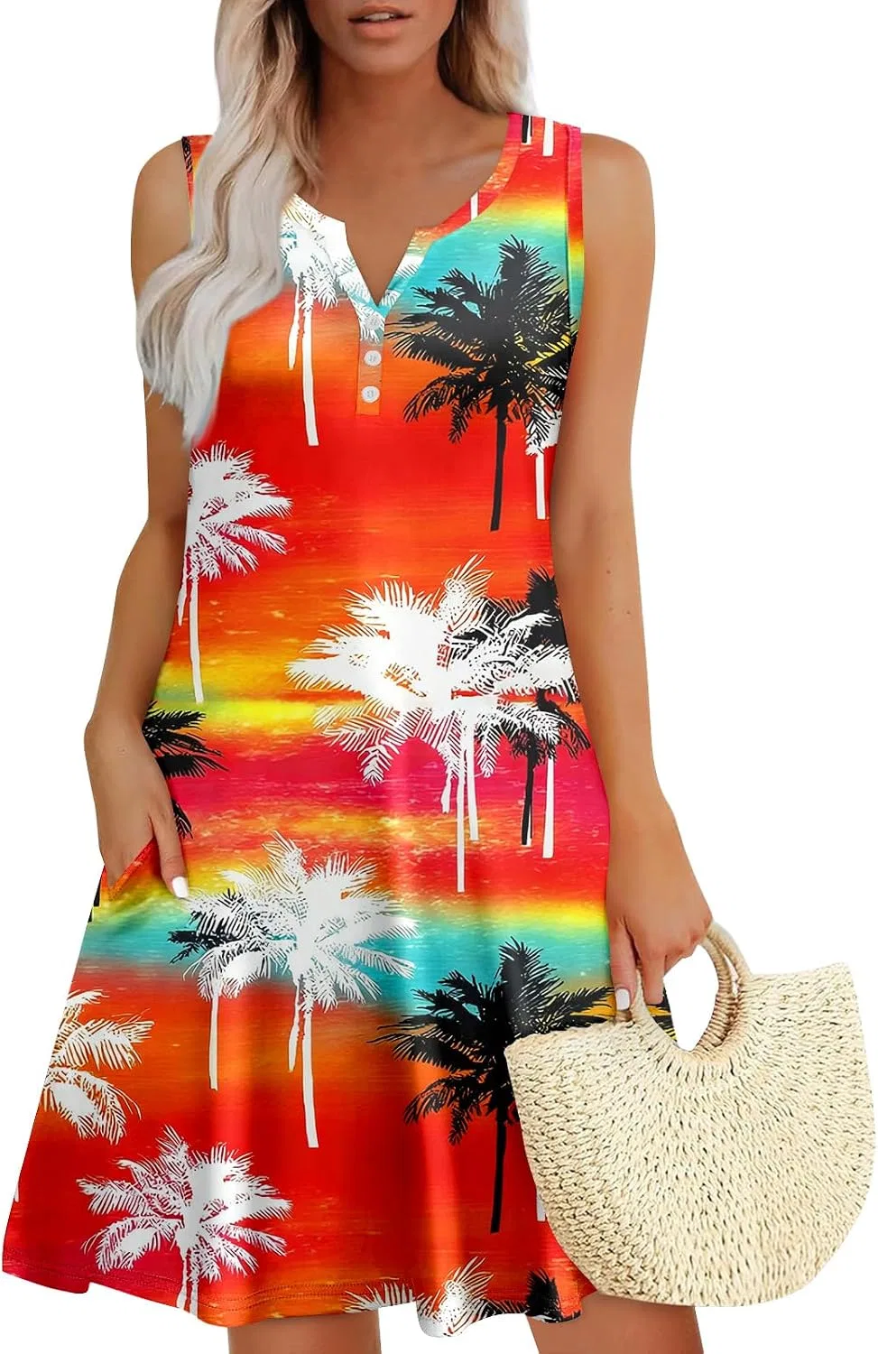 Женское повседневное платье Summer Dresses for Women 2026, Saffron