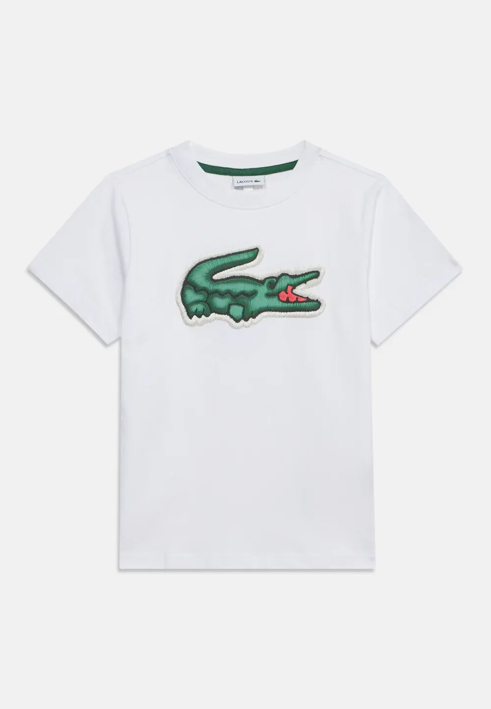 Футболка с объемным принтом Lacoste, Blanc — фото 3