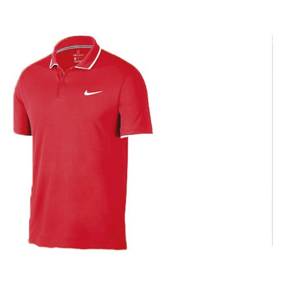 

Футболка court dri-fit tennis lapel red white redwhite Nike, белый