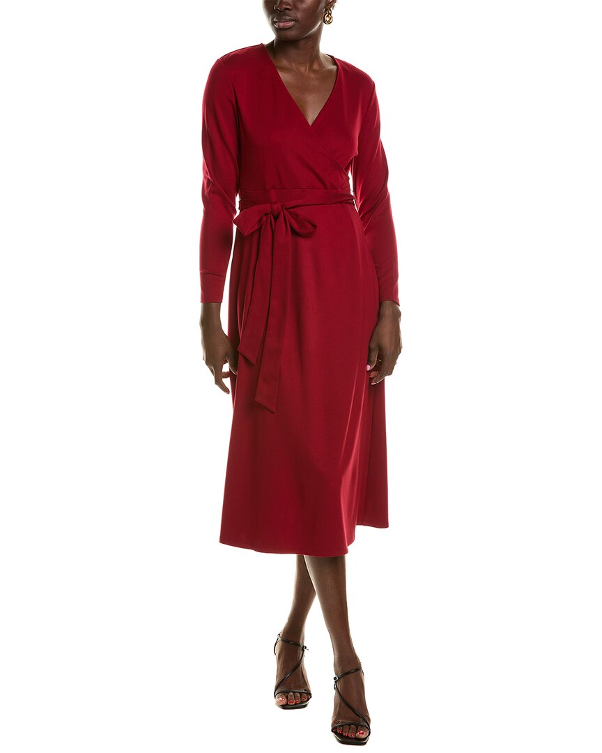 

Платье-миди Anne Klein Surplice, красный