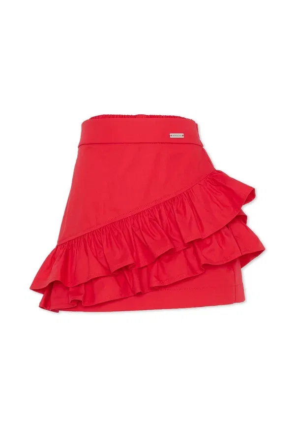 Юбка хлопковая A-line skirt Monnalisa, красный