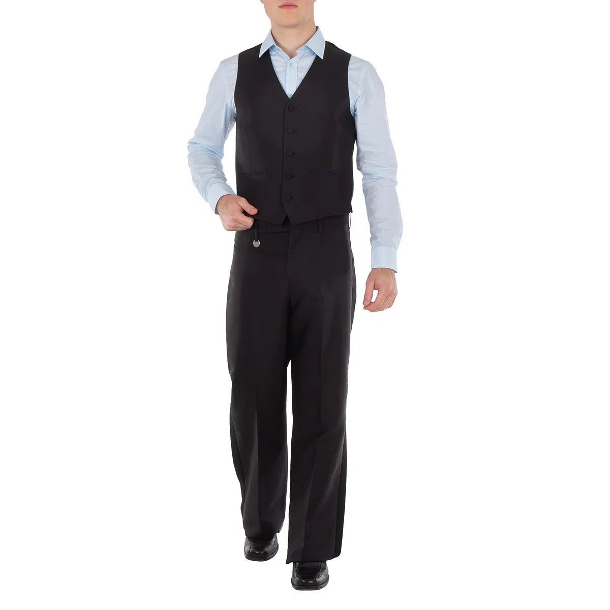 Жилет Wool-Silk Blend Waistcoat Burberry, Black — фото 4