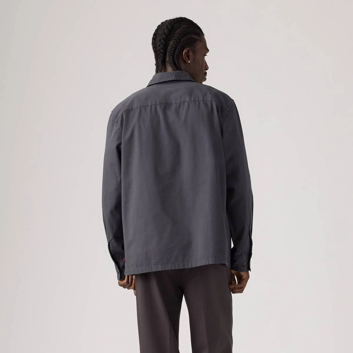 Свободная рабочая рубашка с длинными рукавами Levi's, Periscope - Grey — фото 4