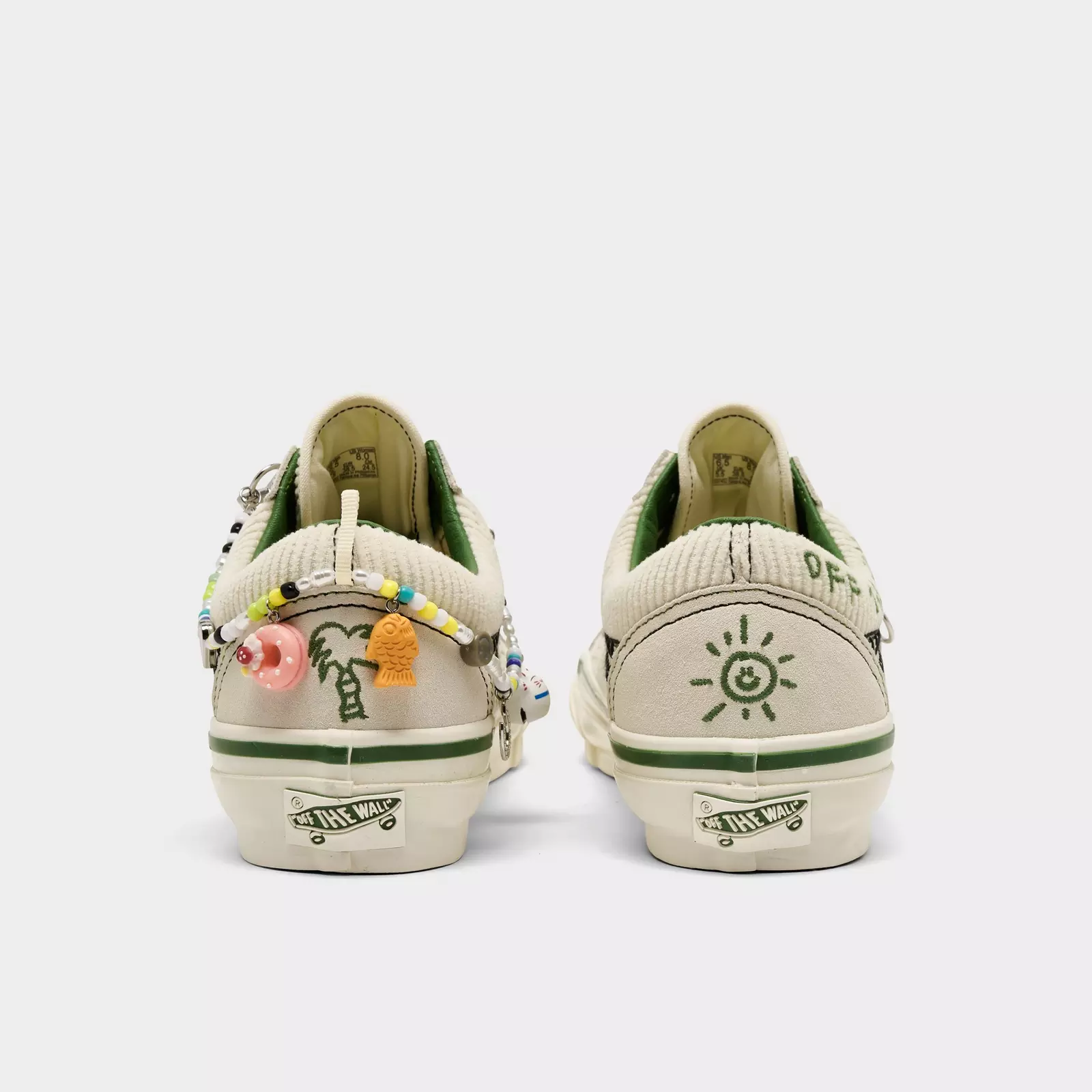 Кроссовки Women's Vans x Cocona Old Skool Casual, бежевый/зеленый — фото 4
