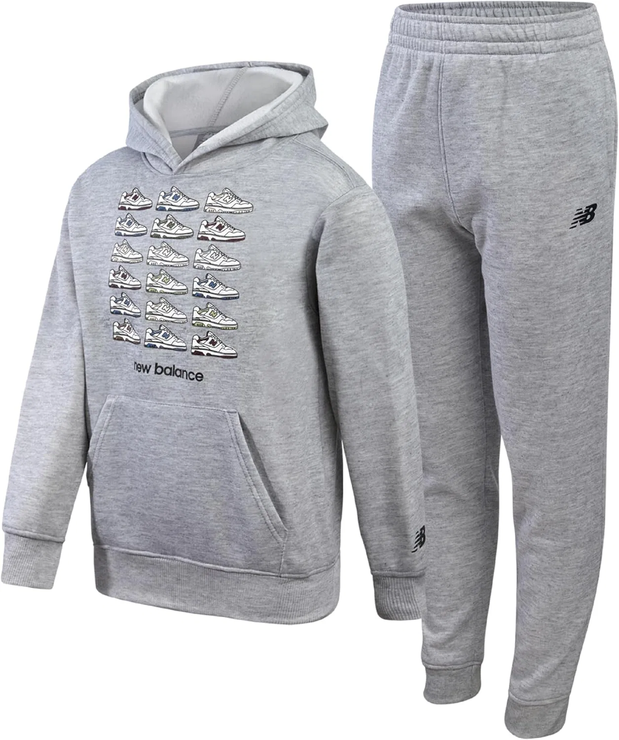 Детский спортивный костюм New Balance, серый, размеры 8-16