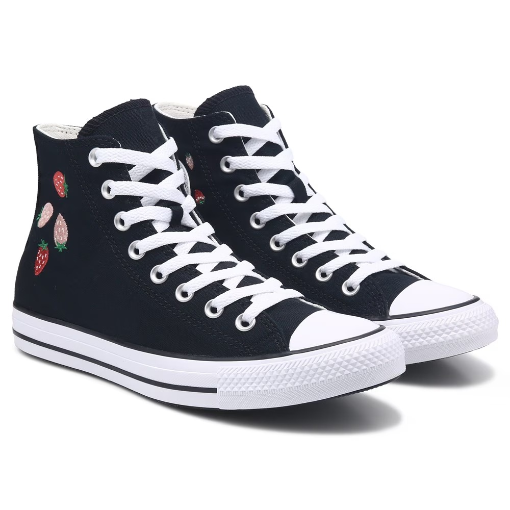 Кеды Chuck Taylor All Star высокие от Converse, черный/красные клубники