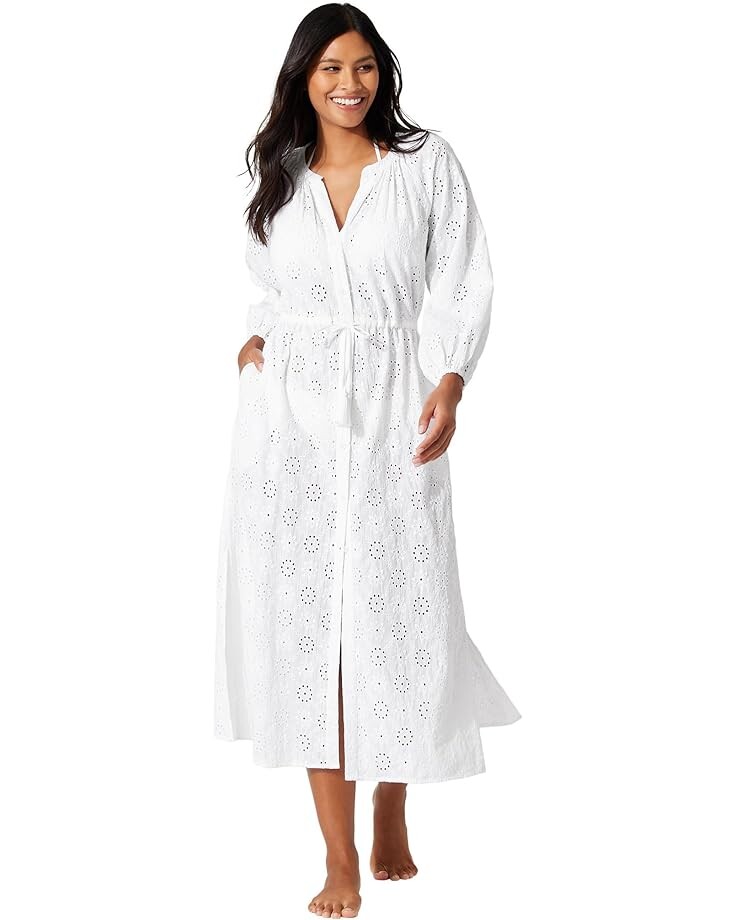 

Платье Tommy Bahama Harbour Eyelet Button Ft, белый