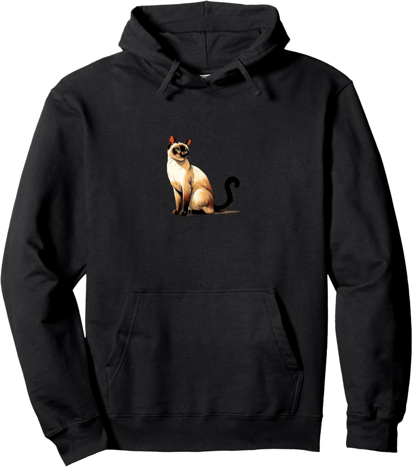 

Толстовка с изображением сиамского кота. Я люблю сиамского кота Siamese Cat Dream Teez, черный
