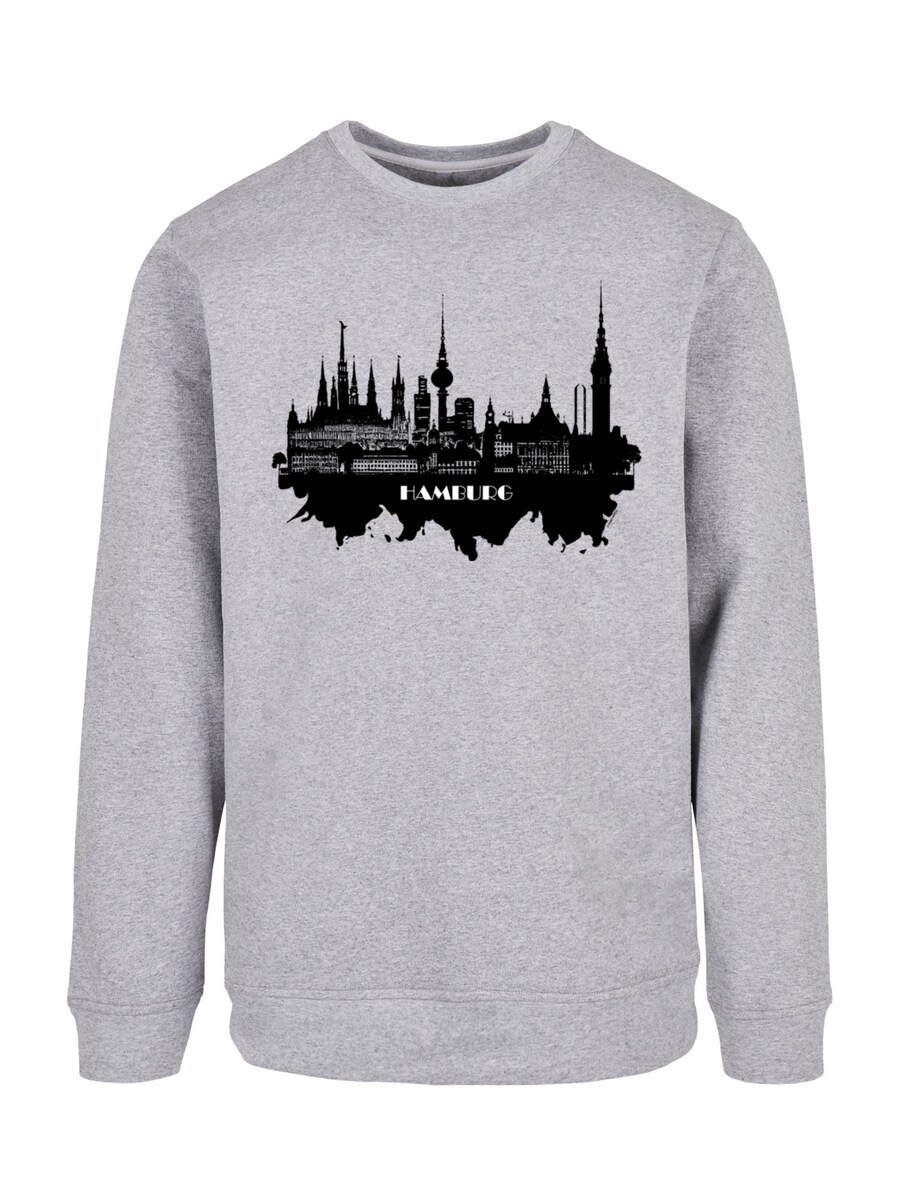 

Свитер F4NT4STIC Sweatshirt Cities Collection - Hamburg skyline, серый