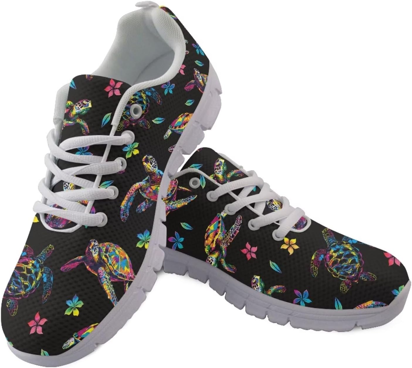 

Кроссовки chaqlin для женщин, мужские слипоны для ходьбы, модные беговые кроссовки, легкие для использования в помещении и на улице, Watercolor Sea Turtles