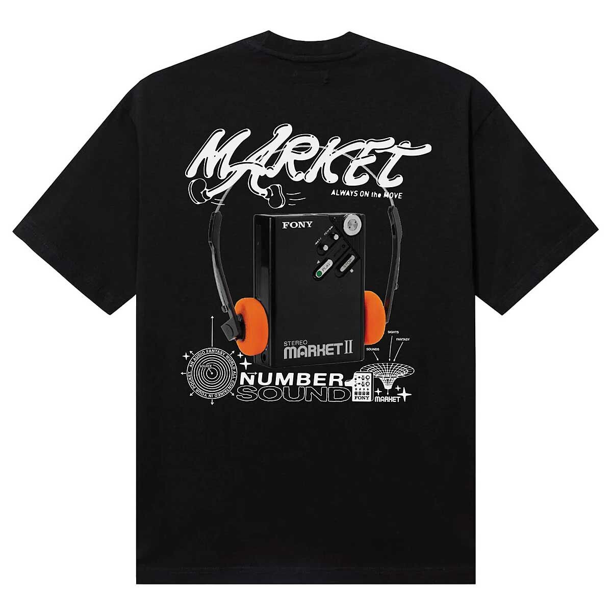 

Футболка AUDIOMAN T-SHIRT Market, цвет Schwarz