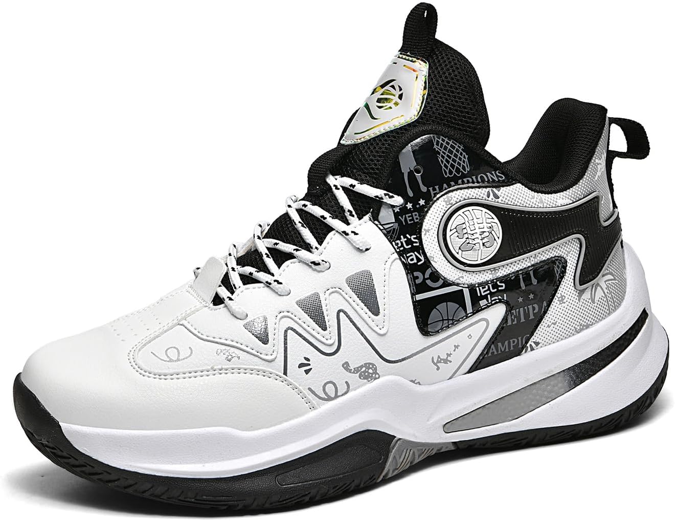 

Унисекс кроссовки для баскетбола VAXAV с высоким верхом, спортивные кроссовки для бега и тренировок, белый/фиолетовый