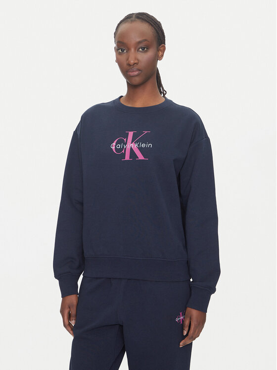 

Свободный крой толстовки Monologo LV047B234G Calvin Klein Jeans, синий