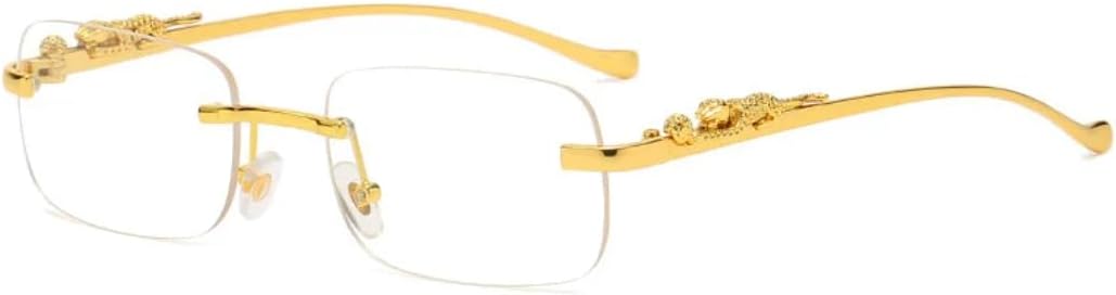 

Солнцезащитные очки с защитой от УФ-излучения UV400 | Без оправы, металлические линзы разных цветов | Для женщин и мужчин, для занятий спортом на открытом воздухе и вождения DSVIGF, Gold