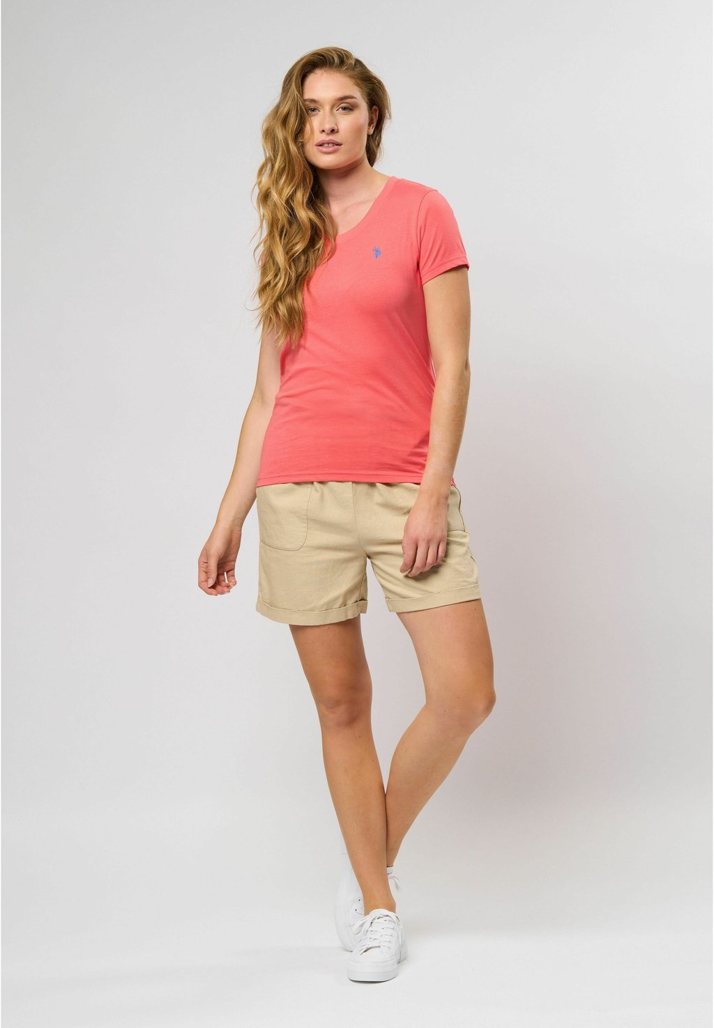 Базовая футболка AMY U.S. Polo Assn., светло-красный — фото 2
