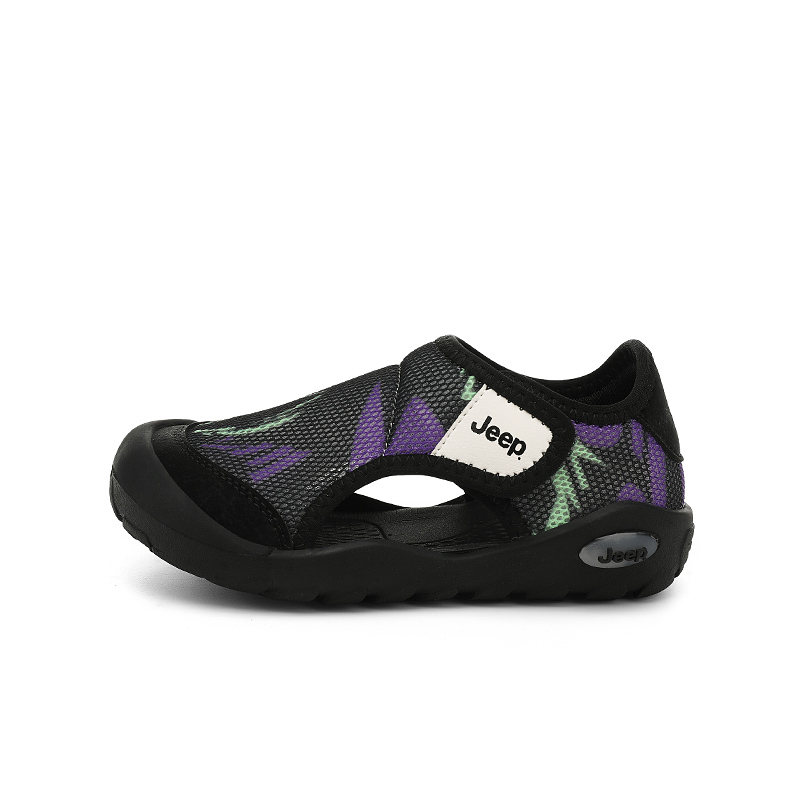 

Детские сандалии с противоскользящей подошвой и защитой от ударов Jeep, черный/фиолетовый