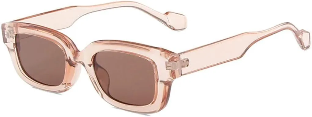 

Солнцезащитные очки с защитой UV400 | Маленькая оправа, яркие цвета | Для женщин и мужчин, для занятий спортом на открытом воздухе и вождения LXLHWN, Champagne Tea