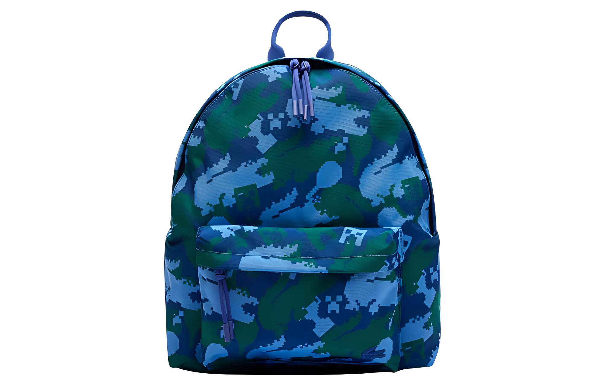 

LACOSTE Рюкзак Minecraft из полиэстера унисекс синий и зелёный, Blue & Green