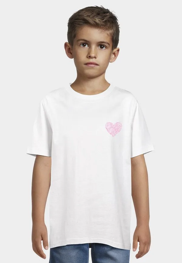 Футболка с принтом в виде сердечек Mister Tee, White