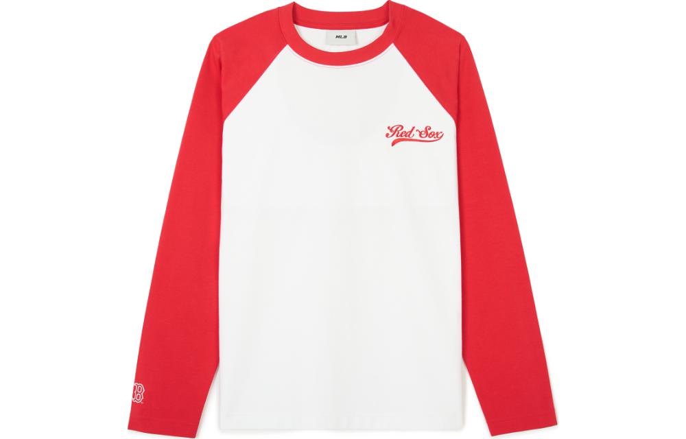 

MLB Футболка с рукавом реглан женская red