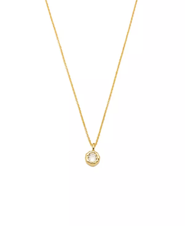 

Ожерелье с подвеской Skyler Molten Solitaire из кубического циркония Classicharms, gold/clear