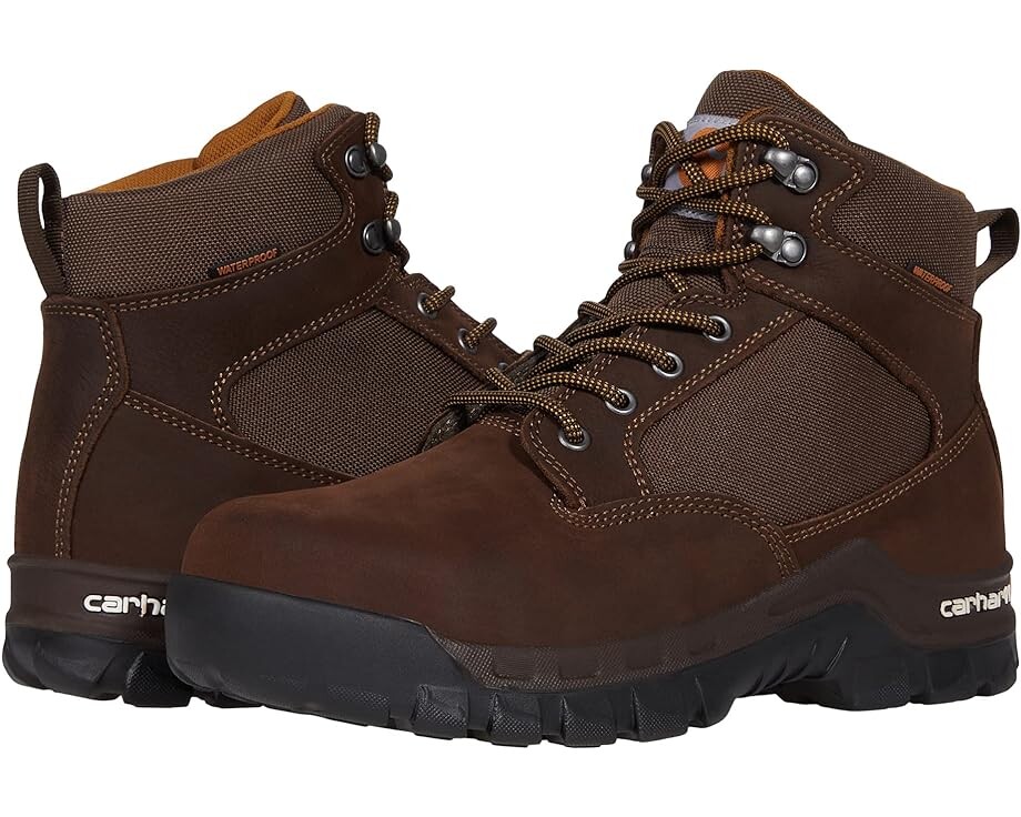 

Ботинки Carhartt Rugged Flex 6" Waterproof Steel Toe, цвет Chocolate Brown Oil Tanned