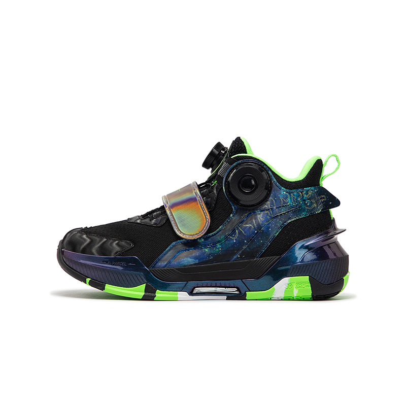 

XTEP Magic Armor 2.0 нескользящие низкие детские баскетбольные кроссовки fluorescent grass green для подростков