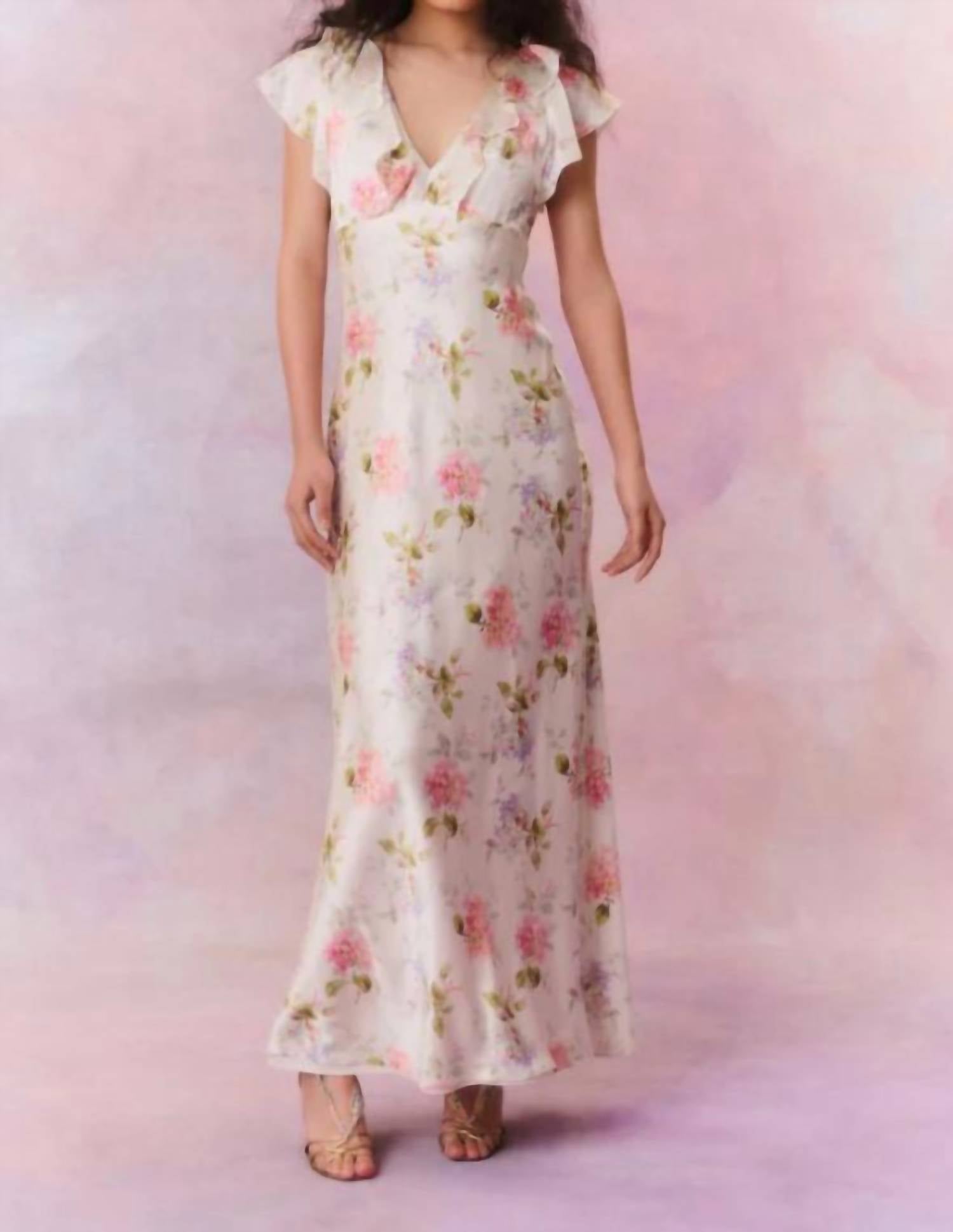 

Женское платье LoveShackFancy, цвет pearl drop