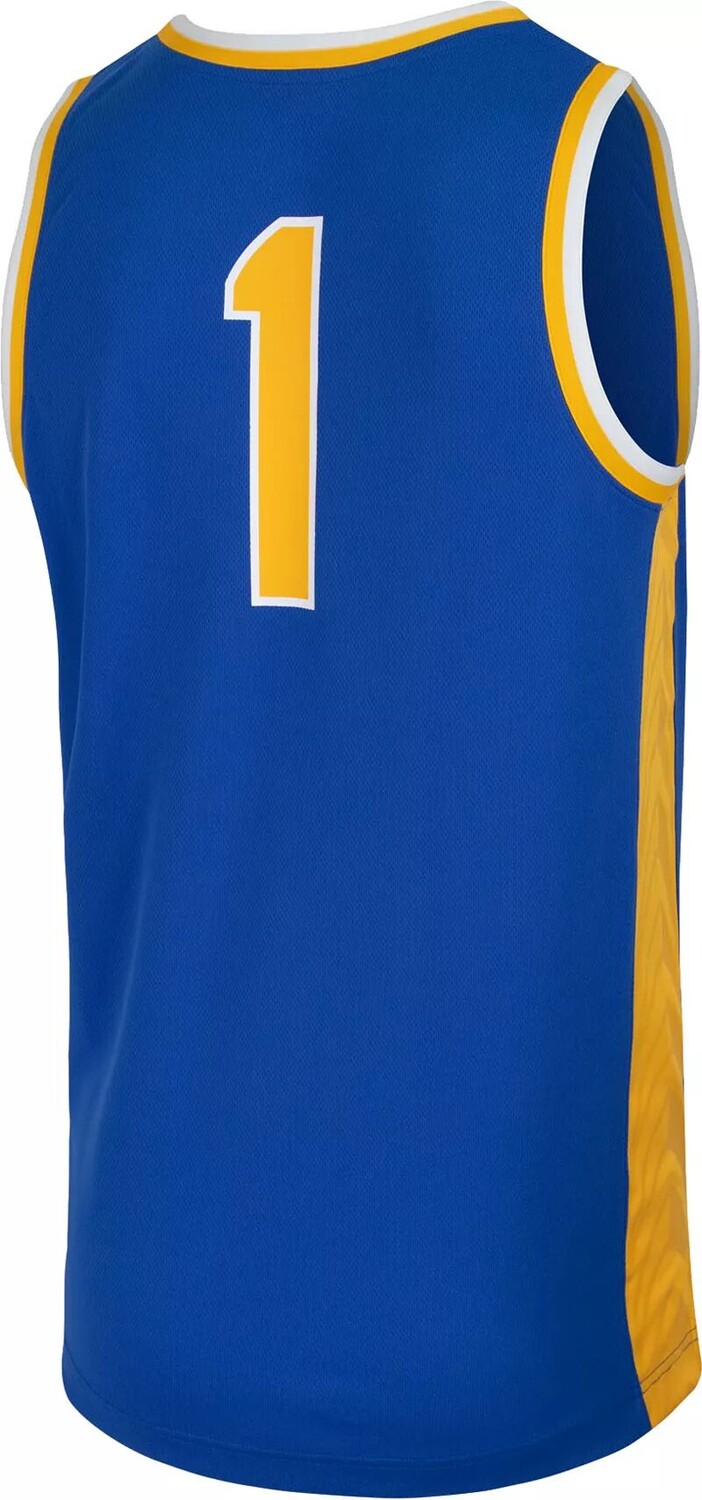 Мужская синяя баскетбольная майка Nike Pitt Panthers #1 реплика — фото 3