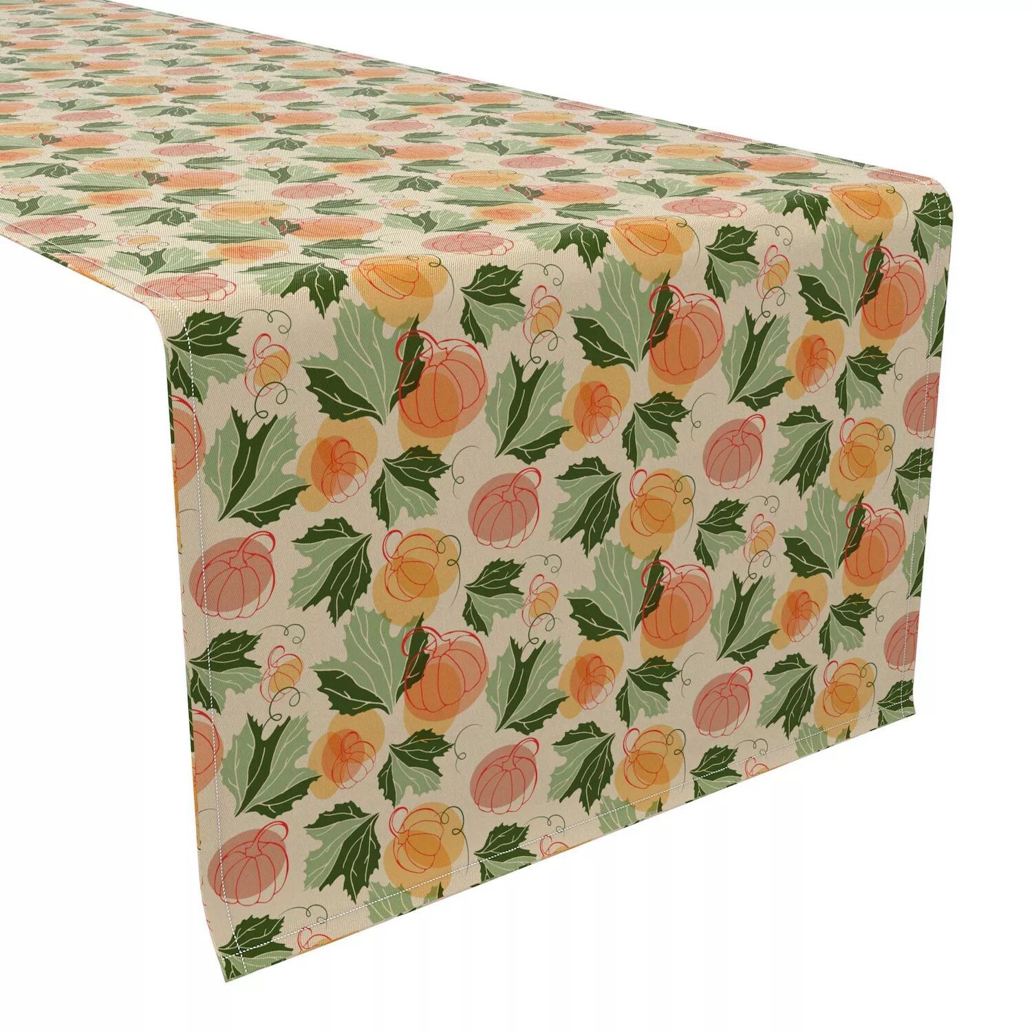 

Настольная дорожка, 100 % хлопок, 16x90 дюймов, коллаж из тыкв.