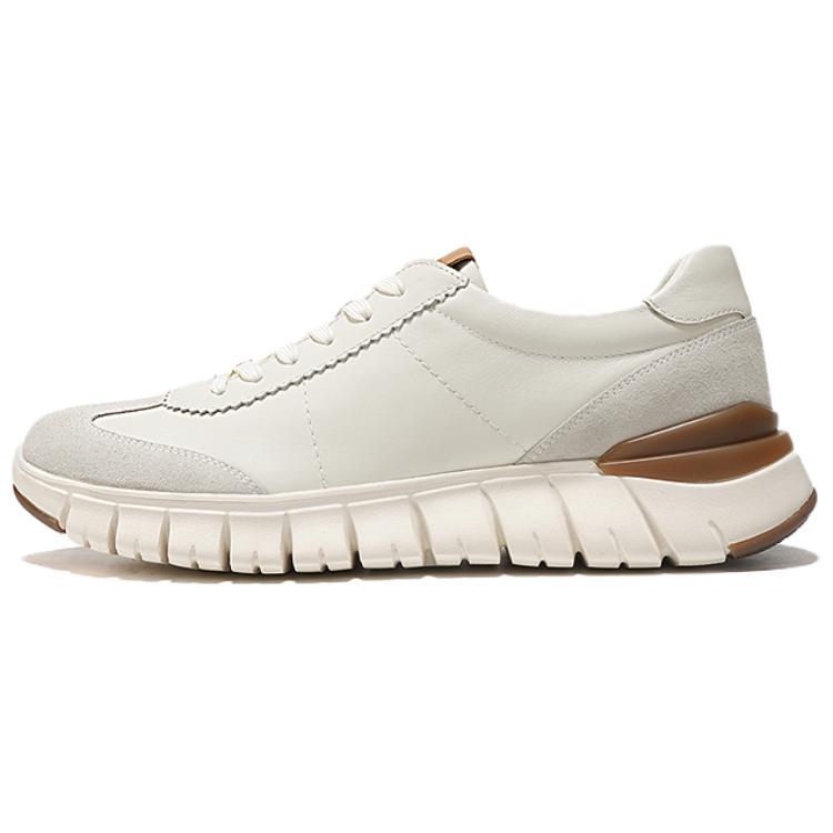 

Легкие повседневные низкие кроссовки с амортизацией для мужчин LE SAUNDA, Ecru Owl