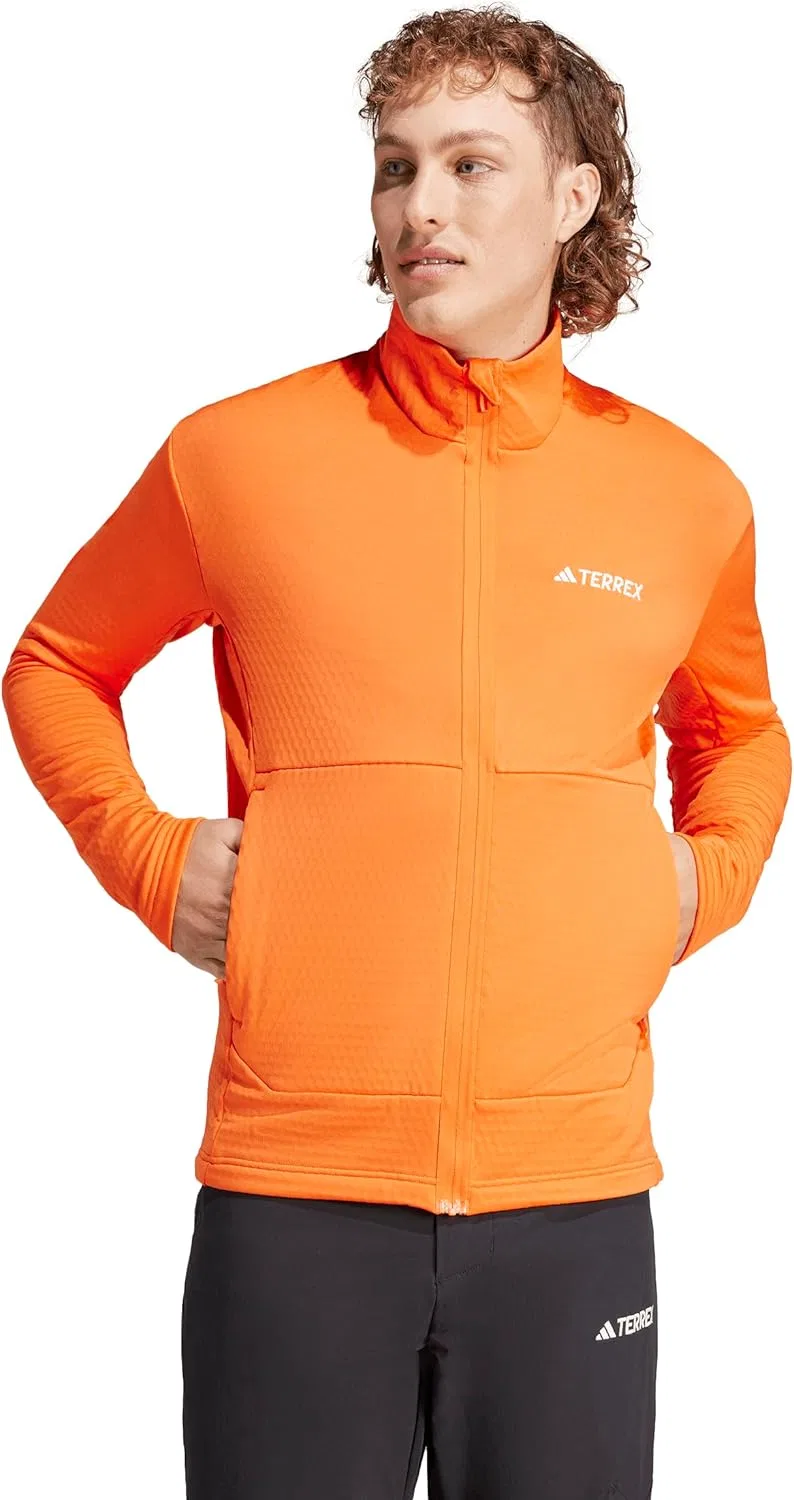 Мужская флисовая куртка adidas Terrex Multi Light на молнии — фото 2