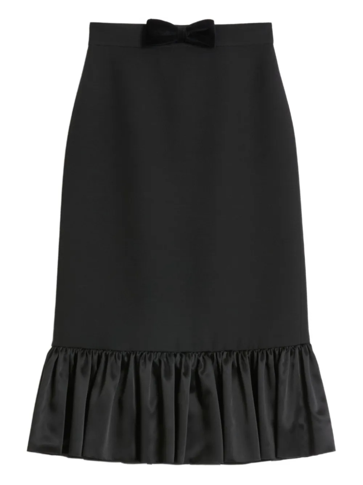 

Valentino Garavani юбка миди Crepe Couture, черный